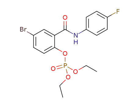 4-bromo-2-[(4-fluorophenyl)carbamoyl]phenyl diethyl phosphate