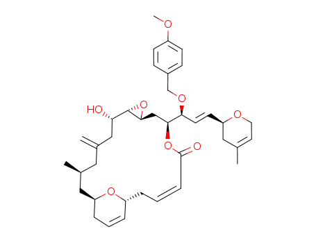 (Z)-(1R,3S,7S,8S,10S,12S,18R)-7-Hydroxy-12-[(E)-(S)-1-(4-methoxy-benzyloxy)-3-((S)-4-methyl-3,6-dihydro-2H-pyran-2-yl)-allyl]-3-methyl-5-methylene-9,13,22-trioxa-tricyclo[16.3.1.0<sup>8,10</sup>]docosa-15,19-dien-14-one