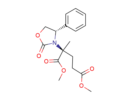 (+)-(2S)-Dimethyl 2-methyl-2-<(4S)-2-oxo-4-phenyl-1,3-oxazolidin-3-yl>pentane-1,5-dioate