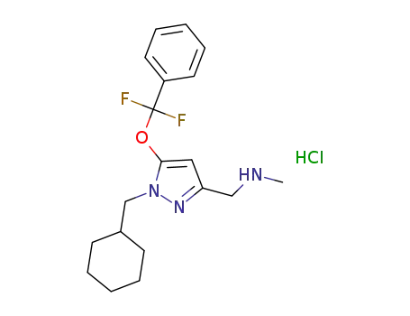 1-{1-(cyclohexylmethyl)-5-[difluoro(phenyl)methoxy]-1H-pyrazol-3-yl}-N-methylmethanamine hydrochloride