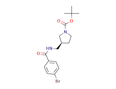1,1-dimethylethyl (3S)-3-({[(4-bromophenyl)carbonyl]amino}methyl)-1-pyrrolidinecarboxylate