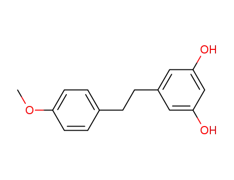 Molecular Structure of 90332-29-9 (1,3-Benzenediol, 5-[2-(4-methoxyphenyl)ethyl]-)