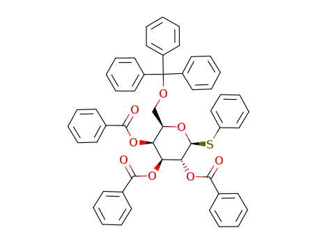 phenylthio-1-deoxy-2,3,4-tri-O-benzoyl-6-O-trutyl-β-D-galactoside