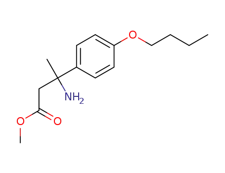 Molecular Structure of 1441058-80-5 (methyl 3-amino-3-(4-butoxyphenyl)butanoate)