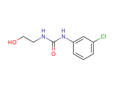 Molecular Structure of 4459-90-9 (1-(3-chlorophenyl)-3-(2-hydroxyethyl)urea)