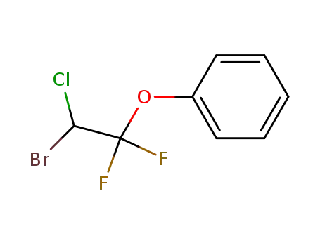 Molecular Structure of 126431-43-4 (2-bromo-2-chloro-1,1-difluoroethyl phenyl ether)