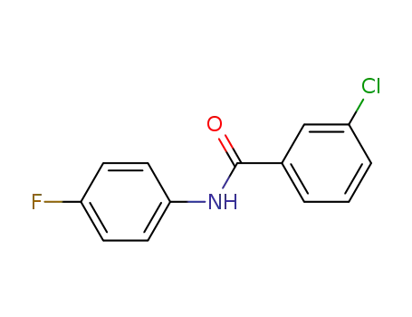 Molecular Structure of 33489-31-5 (3-chloro-N-(4-fluorophenyl)benzamide)