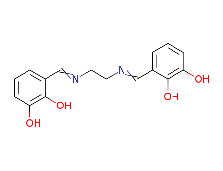 Molecular Structure of 137006-69-0 (1,2-Benzenediol, 3,3'-[1,2-ethanediylbis(nitrilomethylidyne)]bis-)
