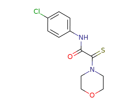 4-Morpholineacetamide, N-(4-chlorophenyl)-a-thioxo-