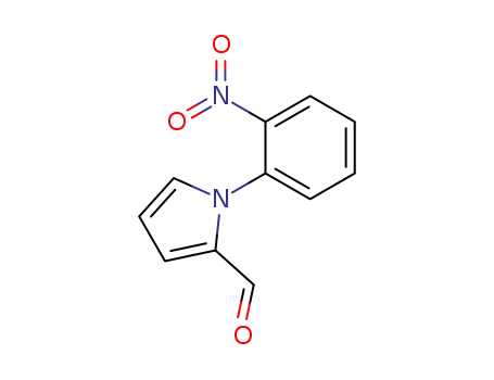 Molecular Structure of 33265-61-1 (1-(2-NITROPHENYL)-1H-PYRROLE-2-CARBALDEHYDE)