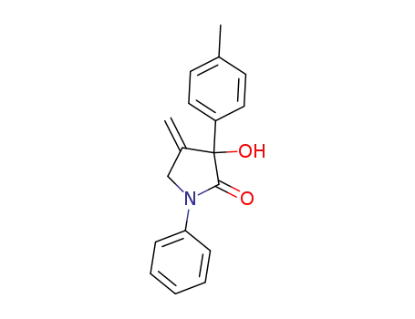 Molecular Structure of 1309455-78-4 (3-hydroxy-4-methylene-1-phenyl-3-p-tolylpyrrolidin-2-one)