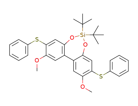 C<sub>34</sub>H<sub>38</sub>O<sub>4</sub>S<sub>2</sub>Si