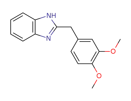 Molecular Structure of 59077-64-4 (2-(3,4-dimethoxybenzyl)-1H-benzimidazole)