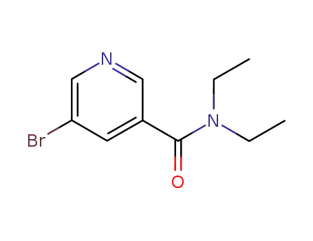 Molecular Structure of 104290-44-0 (5-BROMO-N,N-DIETHYL-3-PYRIDINECARBOXAMIDE)