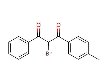 Molecular Structure of 54458-30-9 (1,3-Propanedione, 2-bromo-1-(4-methylphenyl)-3-phenyl-)