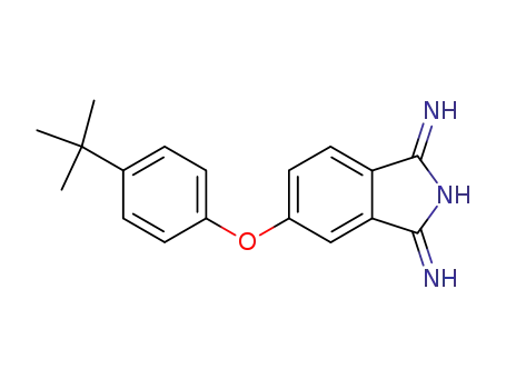 Molecular Structure of 125023-52-1 (1H-Isoindol-3-amine, 5-[4-(1,1-dimethylethyl)phenoxy]-1-imino-)