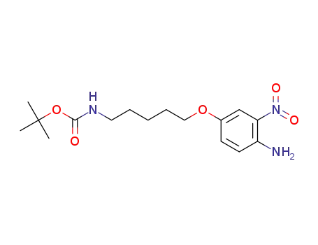 Molecular Structure of 1261238-07-6 (tert-butyl 5-(4-amino-3-nitrophenoxy)pentylcarbamate)