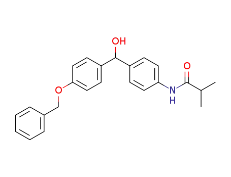 N-(4-((4'-(benzyloxy)phenyl)(hydroxy)-methyl)phenyl)isobutyramide