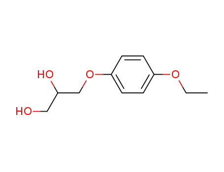 Molecular Structure of 63834-84-4 (3-(p-Ethoxyphenoxy)-1,2-propanediol)