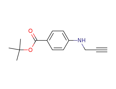 Molecular Structure of 112888-76-3 (tert-Butyl 4-(2-propynylamino)benzoate)