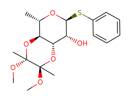 Phenyl 3,4-O-(2,3-Dimethoxybutan-2,3-diyl)-1-thio-a-L-rhamnopyranoside