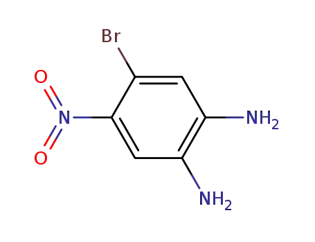 Molecular Structure of 113269-07-1 (4-BroMo-5-nitrobenzene-1,2-diaMine)