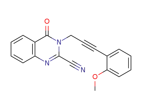 3-[3-(2-methoxyphenyl)prop-2-yn-1-yl]-4-oxo-3,4-dihydroquinazoline-2-carbonitrile