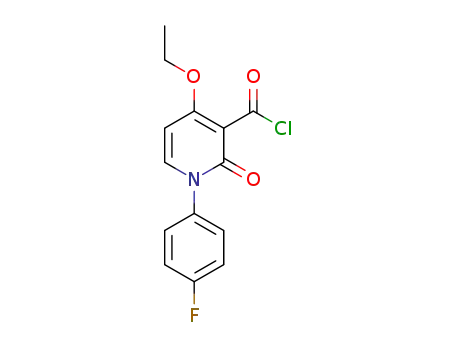 4-ethoxy-1-(4-fluoro-phenyl)-2-oxo-1,2-dihydropyridine-3-carbonyl chloride