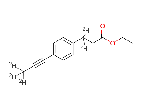 3-(4-(prop-1-yn-1-yl)phenyl)propionic acid-d<SUB>5</SUB> ethyl ester