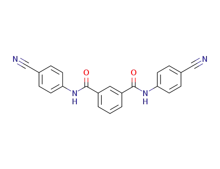 Molecular Structure of 250343-08-9 (1,3-Benzenedicarboxamide, N,N'-bis(4-cyanophenyl)-)