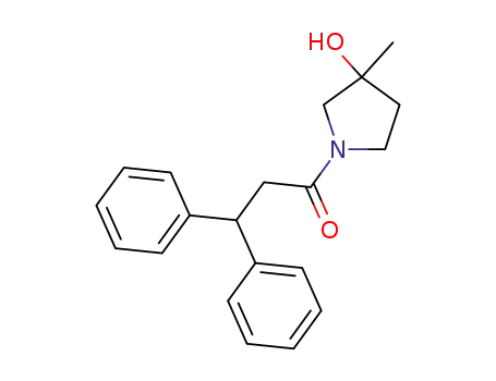 1-(3-hydroxy-3-methylpyrrolidin-1-yl)-3,3-diphenylpropyl-1-one