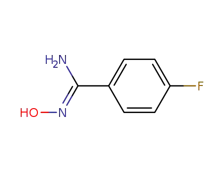 Molecular Structure of 69113-32-2 (4-FLUOROBENZAMIDOXIME  98)