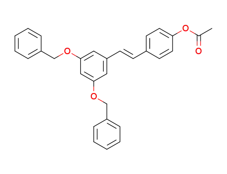 (E)-4-(3,5-bis(benzyloxy)styryl)phenyl acetate