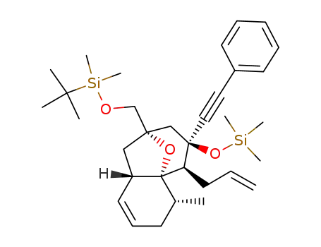 (1R,2R,6S,8S,10R,11S)-11-Allyl-8-(tert-butyl-dimethyl-silanyloxymethyl)-2-methyl-10-phenylethynyl-10-trimethylsilanyloxy-12-oxa-tricyclo[6.3.1.0<sup>1,6</sup>]dodec-4-ene