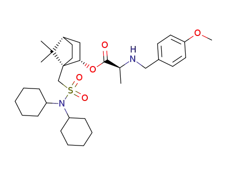 (S)-2-(4-Methoxy-benzylamino)-propionic acid (1R,2S,4S)-1-[(dicyclohexylsulfamoyl)-methyl]-7,7-dimethyl-bicyclo[2.2.1]hept-2-yl ester