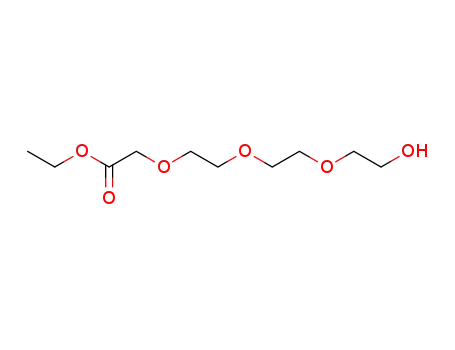 Molecular Structure of 118988-04-8 (Acetic acid, [2-[2-(2-hydroxyethoxy)ethoxy]ethoxy]-, ethyl ester)