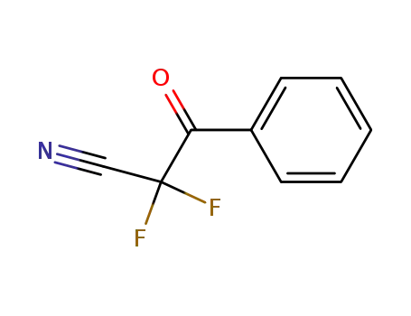 Molecular Structure of 71683-04-0 (Benzenepropanenitrile, alpha,alpha-difluoro-beta-oxo- (9CI))