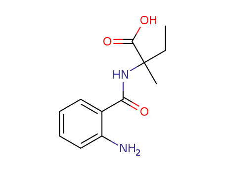 Molecular Structure of 1444223-76-0 (2-(2-aminobenzamido)-2-methylbutanoic acid)