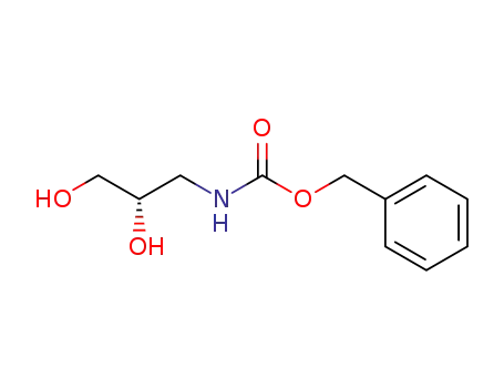 Molecular Structure of 135582-93-3 (Carbamic acid, [(2S)-2,3-dihydroxypropyl]-, phenylmethyl ester)