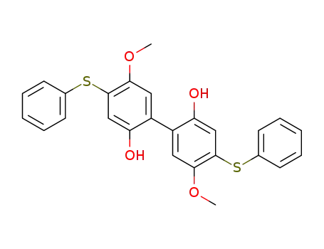 4,4′-bis(phenylsulfanyl)-2,2′-dihydroxy-5,5′-dimethoxybiphenyl