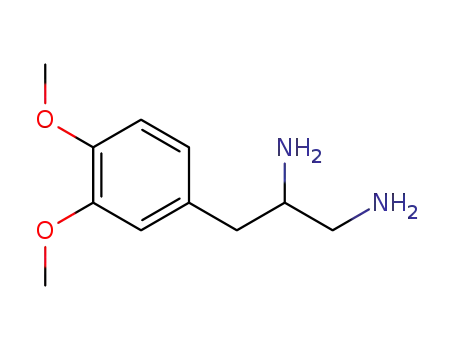 Molecular Structure of 31595-02-5 (1,2-Propanediamine, 3-(3,4-dimethoxyphenyl)-)