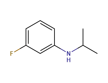 Molecular Structure of 121431-27-4 (N-Isopropyl-3-fluoroaniline)