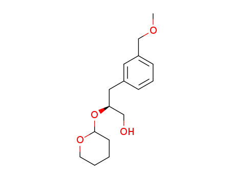 Molecular Structure of 253350-34-4 (2-(S)-tetrahydropyranyloxy-3-(3-methoxymethylphenyl)propan-1-ol)