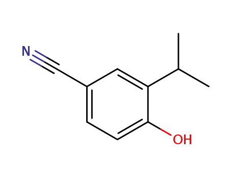 벤조 니트릴, 4- 히드 록시 -3- (1- 메틸 에틸)-(9CI)