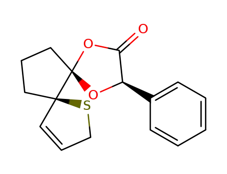 Molecular Structure of 630059-90-4 (1,4-Dioxa-7-thiadispiro[4.0.4.3]tridec-9-en-2-one, 3-phenyl-,
(3R,5S,6R)-)