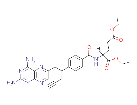 Molecular Structure of 146464-94-0 (10-propargyl-10-deazaaminopterin diethyl ester)