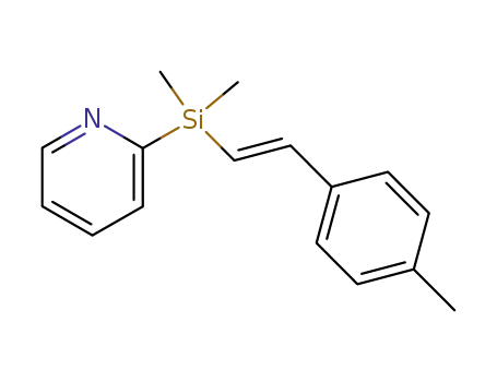 Pyridine, 2-[dimethyl[(1E)-2-(4-methylphenyl)ethenyl]silyl]-