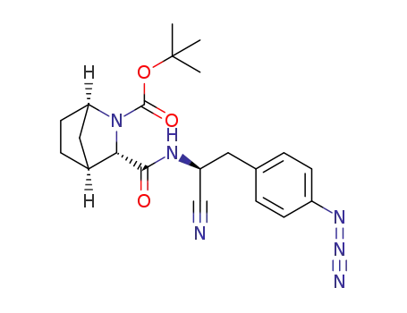 (1R, 3S, 4S)-tert-butyl 3-((S)-2-(4-azidophenyl)-1-cyanoethylcarbamoyl)-2-azabicyclo[2.2.1]heptane-2-carboxylate