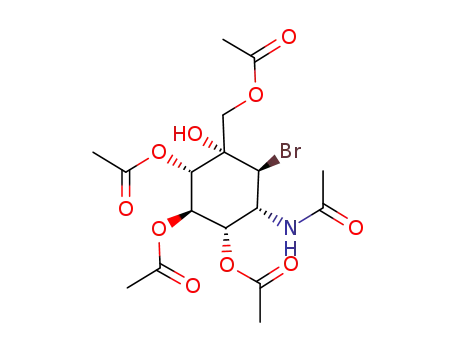(1S,2R,3S,4S,5S,6R)-6-acetamido-4-(acetoxymethyl)-5-bromo-4-hydroxycyclohexane-1,2,3-triyl triacetate