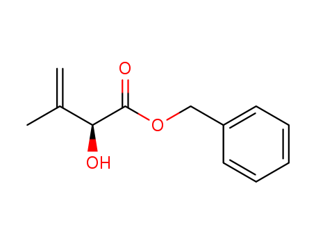 Molecular Structure of 157087-28-0 (3-Butenoic acid, 2-hydroxy-3-methyl-, phenylmethyl ester, (2S)-)